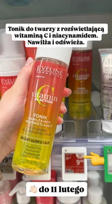Tonik do twarzy nawilżająco-rozświetlający Vitamin C  promocja w Rossmann