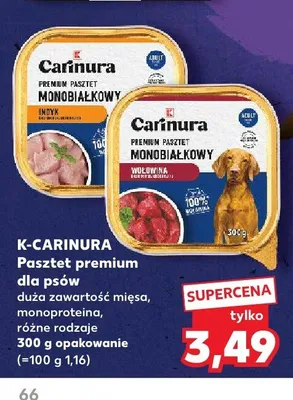Pasztet dla psów K-Carinura Premium Monobiałkowy promocja w Kaufland