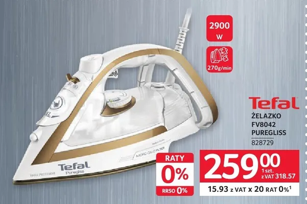 Żelazko FV8042 Puregliss promocja w Selgros