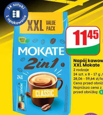 Napój kawowy XXL 2 rodzaje promocja w Dino