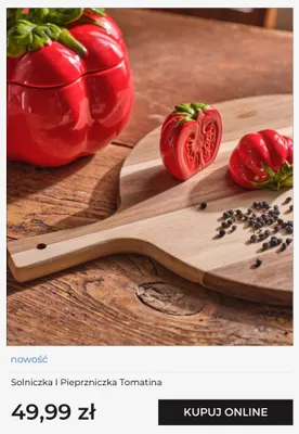 Solniczka i pieprzniczka Tomatina home&you promocja w home&you