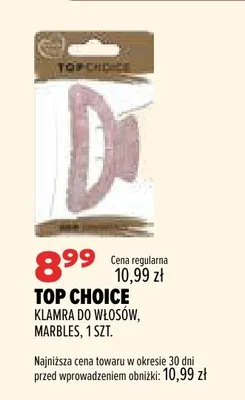 Klamra do włosów Marbles Top Choice promocja w Drogerie Natura