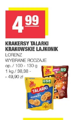 Krakersy Talarki Krakowskie Lajkonik promocja w SPAR