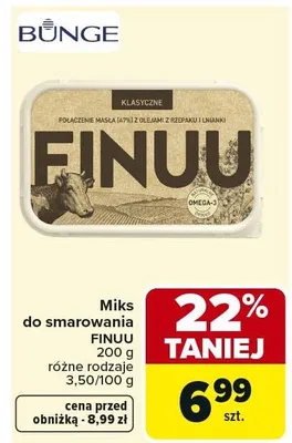 Miks do smarowania Finuu promocja w Carrefour