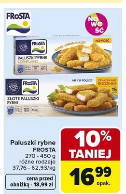 Paluszki rybne 270-450g różne rodzaje promocja w Carrefour