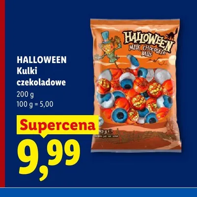 Kulki czekoladowe Halloween promocja w Lidl