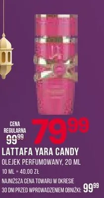 Olejek perfumowany Yara Candy promocja w Drogerie Natura