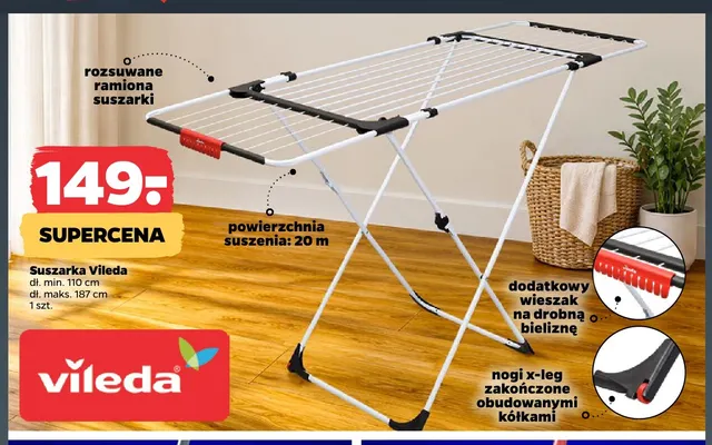 Suszarka Vileda promocja w Netto