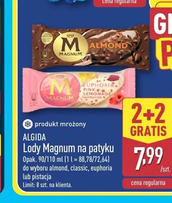 Lody Magnum Classic Algida promocja w Aldi