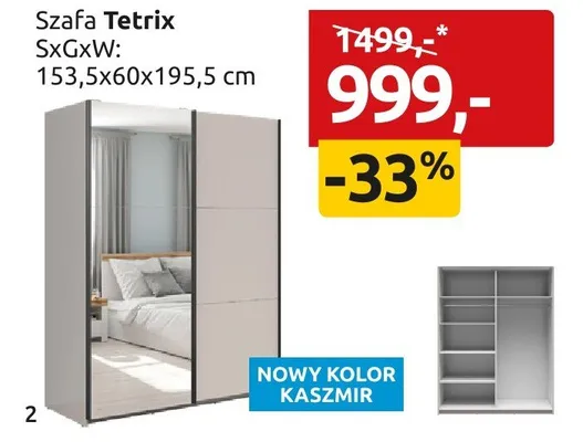 Szafa Tetrix promocja w Black Red White