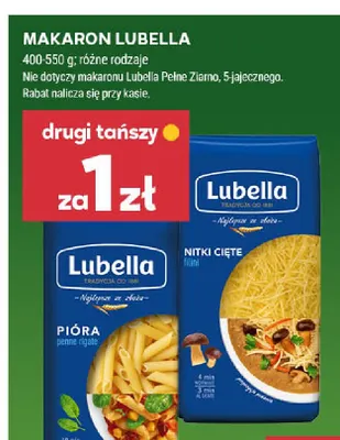 Makaron nitki cięte Lubella promocja w Stokrotka