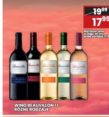 Wino Beauvillon promocja w Wafelek