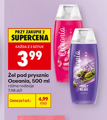 Żel pod prysznic Kojący Relaks Oceania promocja w Biedronka
