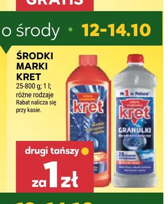 Środki marki Kret promocja w Stokrotka