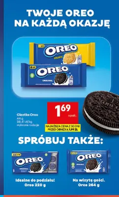 Ciastka Oreo Golden promocja w Delikatesy Centrum
