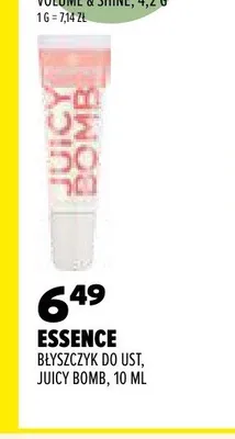 Błyszczyk do ust Essence Juicy Bomb promocja w Drogerie Natura