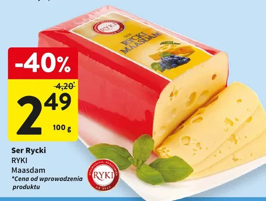 Ser Rycki Maasdam promocja w Intermarche