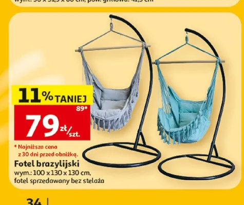 Fotel brazylijski promocja w Auchan