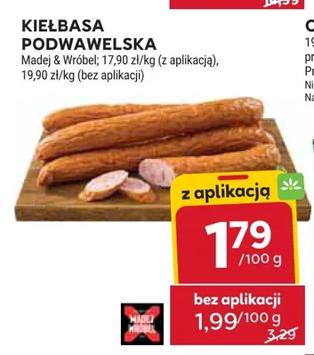 Kiełbasa Podwawelska Madej & Wróbel promocja w Stokrotka