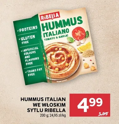 Hummus Italian we włoskim stylu Ribella promocja w Stokrotka