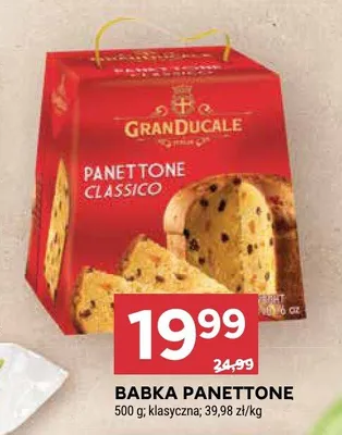 Babka Panettone classico GranDucale promocja w Stokrotka