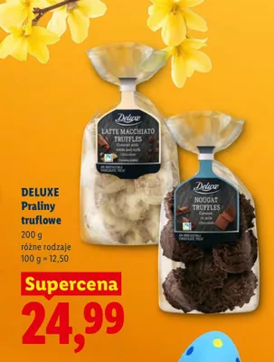 Praliny truflowe różne rodzaje Deluxe promocja w Lidl