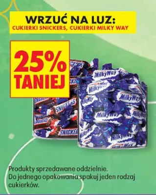 Cukierki Snickers na wagę promocja w Biedronka
