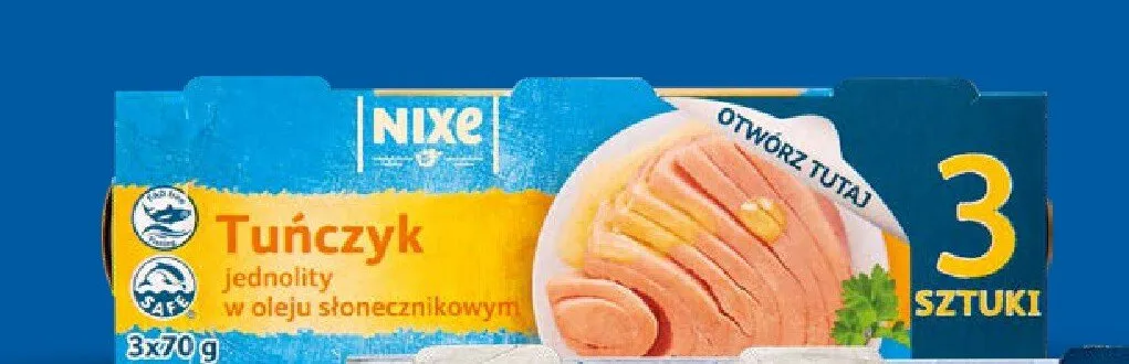 Tuńczyk jednolity w oleju słonecznikowym promocja w Lidl