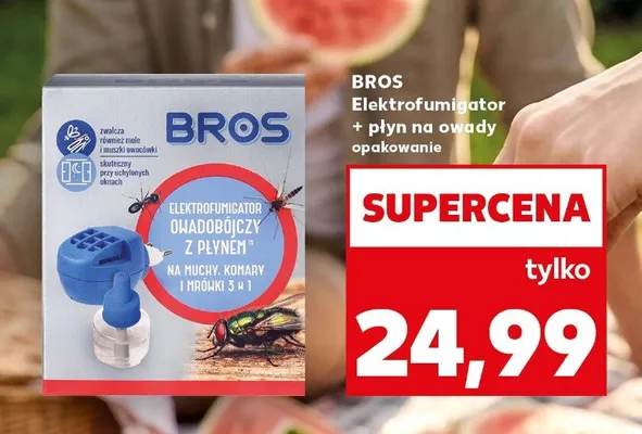 Elektrofumigator + płyn na owady BROS promocja w Kaufland