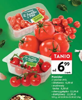 Pomidor z sadów i pól cherry gałązka promocja w Intermarche