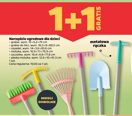 Narzędzie ogrodowe dla dzieci promocja w Netto
