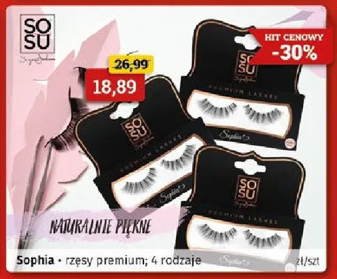 Rzęsy premium, 4 rodzaje Sosu promocja w Drogeria Kosmyk
