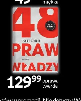 Książka 48 praw władzy Robert Greene promocja w Empik