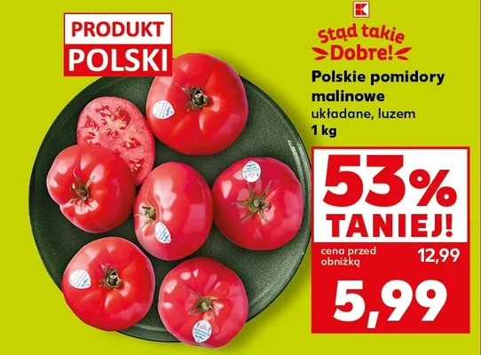 Pomidory malinowe polskie Stąd Takie Dobre! promocja w Kaufland