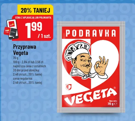 Przyprawa Vegeta Podravka promocja w POLOmarket