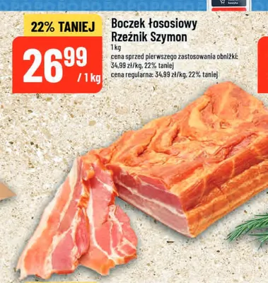Boczek łososiowy Rzeźnik Szymon promocja w POLOmarket