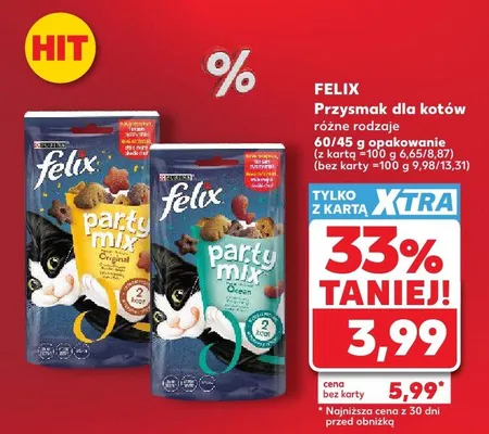 Przysmak dla kotów Felix Party Mix promocja w Kaufland
