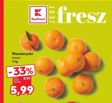 Mandarynki luzem promocja w Kaufland