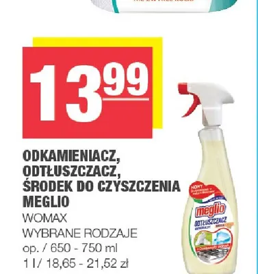 Odkamieniacz Meglio promocja w SPAR