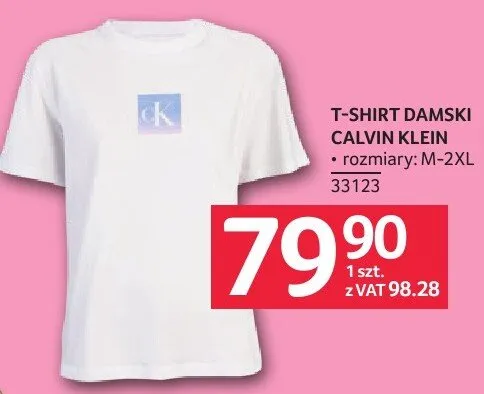 T-shirt damski Calvin Klein promocja w Selgros