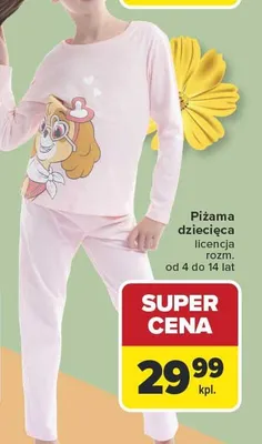 Piżama dziecięca licencja promocja w Carrefour