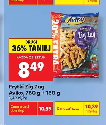 Frytki Zig Zag Aviko promocja w Biedronka