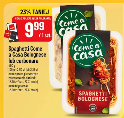 Spaghetti Come a Casa Bolognese promocja w POLOmarket