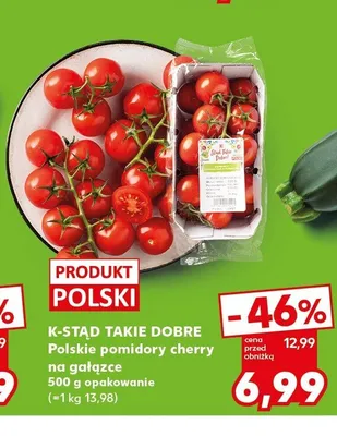 Pomidory cherry na gałązce K-Stąd Takie Dobre polskie promocja w Kaufland
