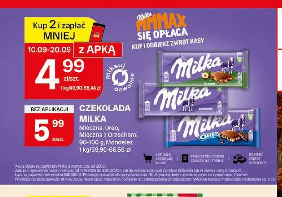 Czekolada Milka Oreo promocja w Chorten