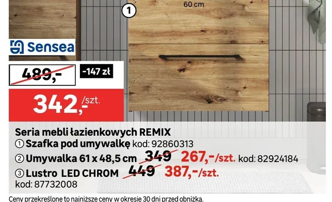 Szafka pod umywalkę promocja w Leroy Merlin