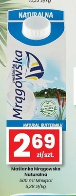 Maślanka Mrągowska Naturalna Mlekpol promocja w emma MARKET