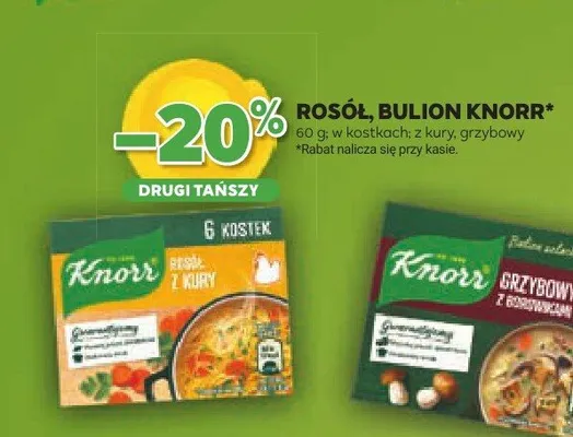 Rosół, bulion z kury, grzybowy promocja w Stokrotka