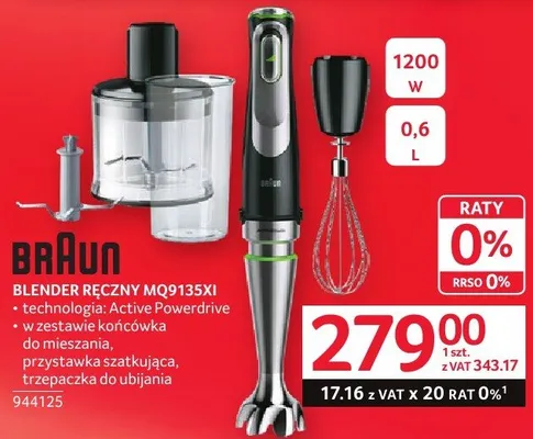 Blender ręczny MQ9135XI promocja w Selgros