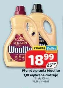 Płyn do prania Woolite promocja w Delfin